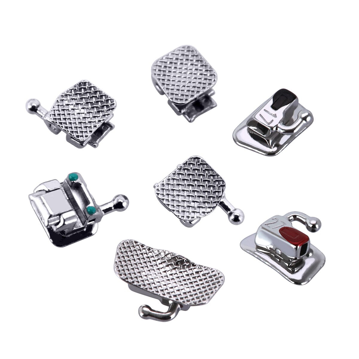 AZDENT Dental Orthodontic Self-locking Bracket Passive Roth/MBT 0.022 345 Hook - KiwisLove