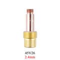 5/10Pcs 1.0/1.6/2.4/3.2/4.0mm TIG Medium Gas Lens Collet Body 45V24 45V25 45V26 45V27 45V28 For TIG WP17/18/26 Welding Torch Kit - KiwisLove