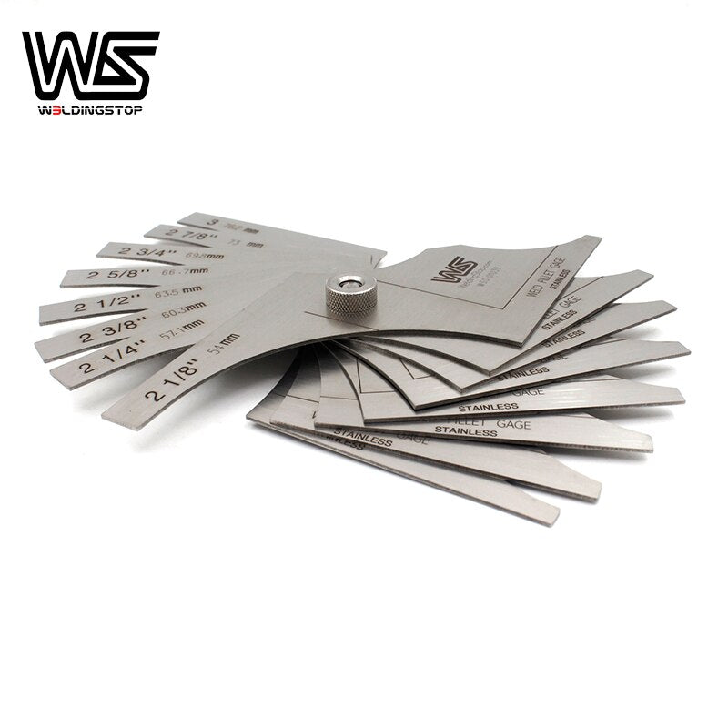 Welding Fillet Gage 8 piece set 2~1/8- 3&#39;&#39; / 54mm to 76.2mm inspection Gauge Measure tool - KiwisLove