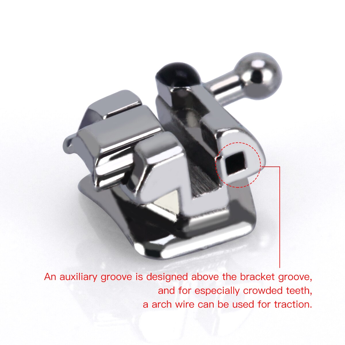 AZDENT Dental Orthodontic Self-locking Bracket Passive Roth/MBT 0.022 345 Hook - KiwisLove