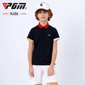 PGM Golf T-shirt Golf Clothing Boys Quick-drying Golf shirts Summer Breathable Elastic Golf Short Sleeved Uniforms YF405 - KiwisLove