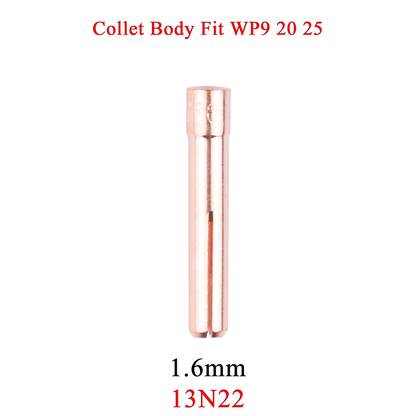 5/10Pcs 1.0/1.6/2.4/3.2mm TIG Collet 13N21 13N22 13N23 13N24 13N21L 13N22L 13N23L  13N24L For TIG WP9 20 25 Welding Torch - KiwisLove