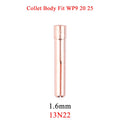 5/10Pcs 1.0/1.6/2.4/3.2mm TIG Collet 13N21 13N22 13N23 13N24 13N21L 13N22L 13N23L  13N24L For TIG WP9 20 25 Welding Torch - KiwisLove