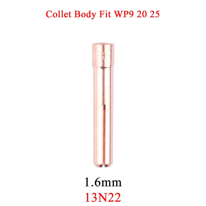 5/10Pcs 1.0/1.6/2.4/3.2mm TIG Collet 13N21 13N22 13N23 13N24 13N21L 13N22L 13N23L  13N24L For TIG WP9 20 25 Welding Torch - KiwisLove