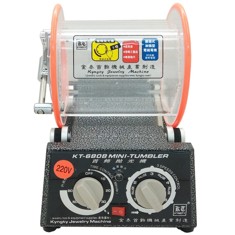 3kg Drum Polishing Machine, Jewelry Rotary Tumbler, Tumbling Mini-Tumbler Rotary Tumbler Polishing Machine Jewelry Polisher - KiwisLove