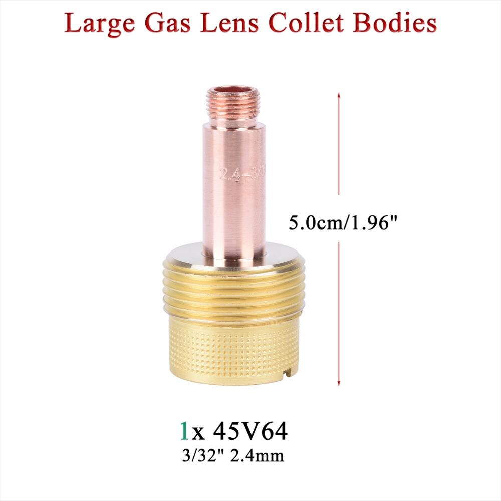 9Pcs TIG Welding Torch Large Long Gas Lens &amp; Alumina Cup For WP17 WP18 WP26 TIG Collet Bodies Spares Kit Practical Accessories - KiwisLove