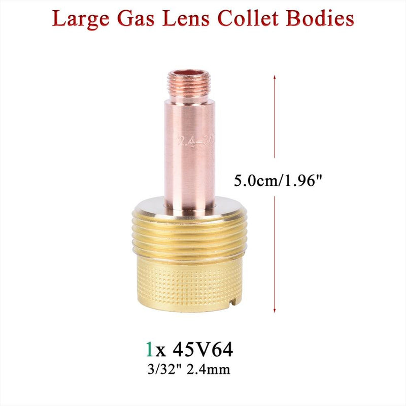 9Pcs TIG Welding Torch Large Long Gas Lens &amp; Alumina Cup For WP17 WP18 WP26 TIG Collet Bodies Spares Kit Practical Accessories - KiwisLove
