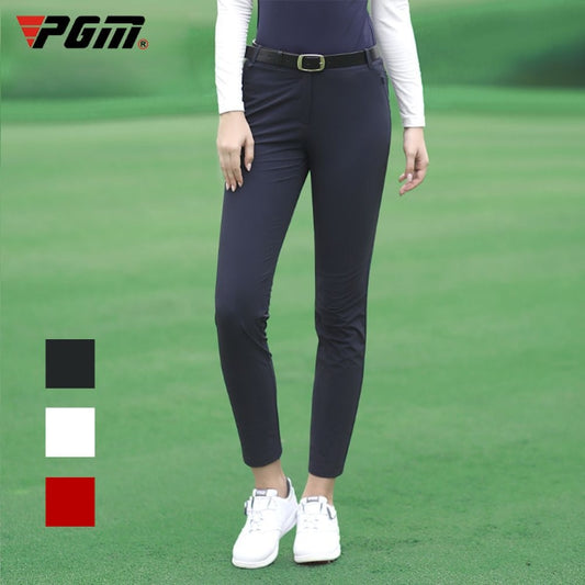PGM Women Golf Pants Fall Winter Comfortable Quick Dry Trousers Slim Sports Wear Ladies Clothes Clothing White Black Red KUZ092 - KiwisLove