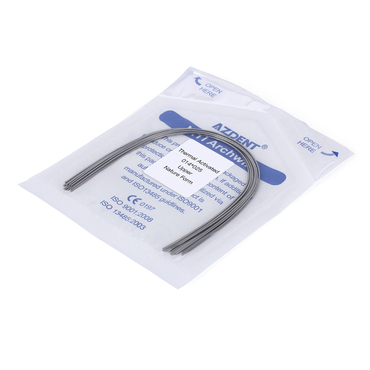 AZDENT 10 Pcs/Pack Dental Orthodontic Niti Thermal Activated Rectangular Arch Wire Natural Form - KiwisLove