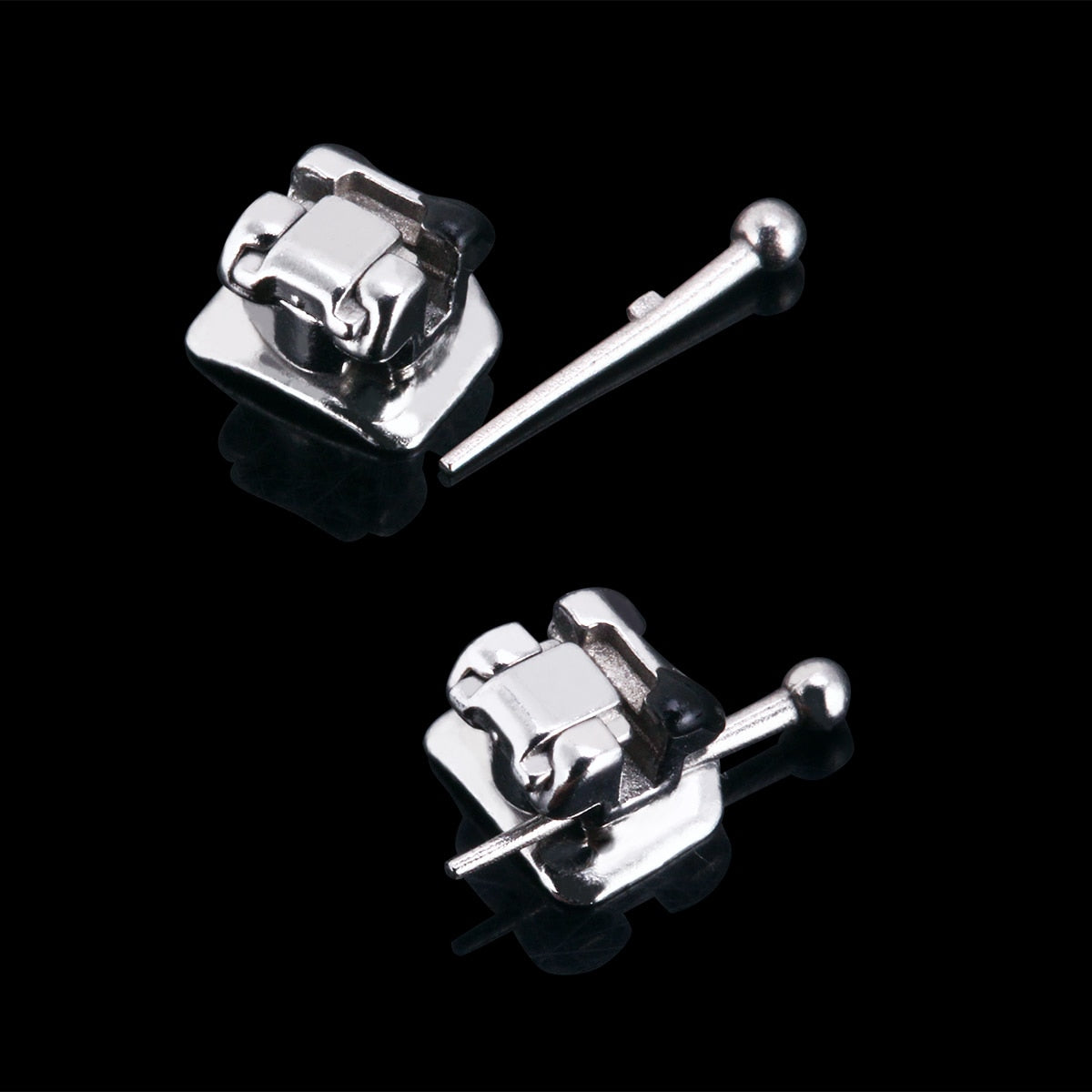 AZDENT Orthodontic Metal Self-Ligating Brackets Roth/MBT 0.022&quot; Slot 3,4,5 with Movable Hook with Buccal Tube &amp;Tool - KiwisLove