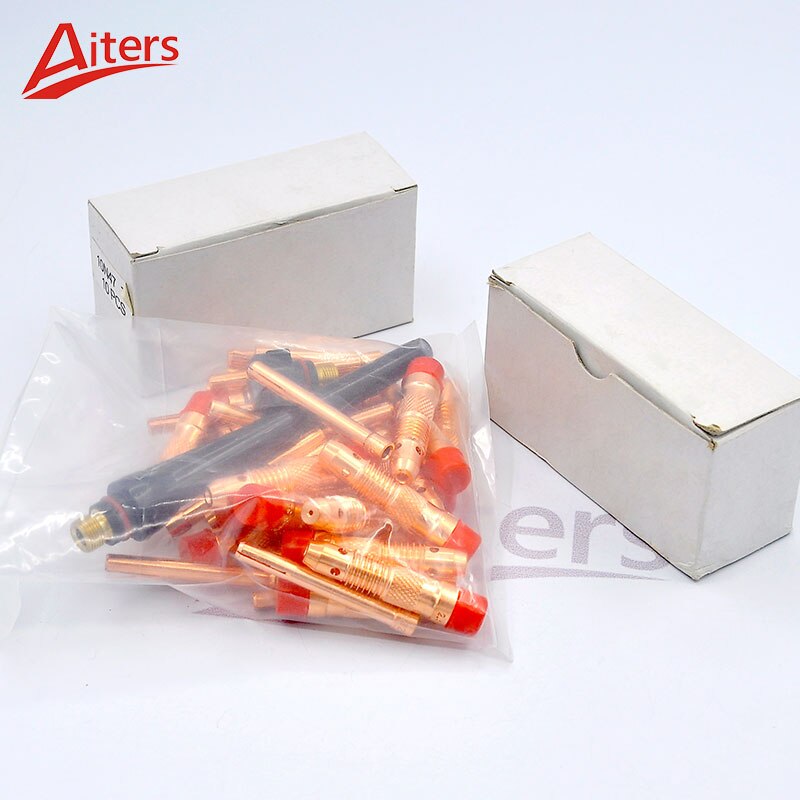 TIG 62PCS for WP17/18/26 kit Alumina Ceramic Nozzle Cup with Collets Back Cap and Collet bodies Welding Accessories - KiwisLove