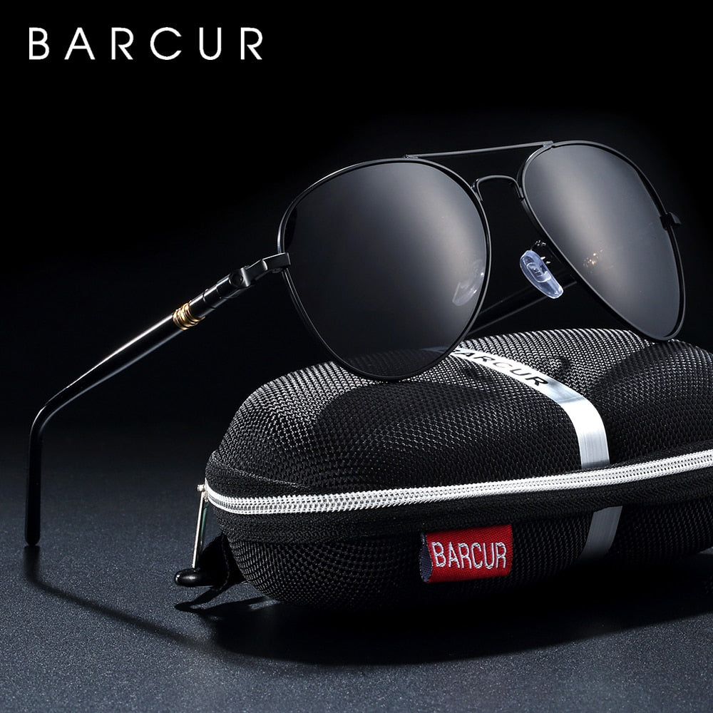 BARCUR Brand Sun glass With Box free Polarized Sunglasses Men Driving Sun Glasses Women Oculos UV 400 Sunglasses - KiwisLove