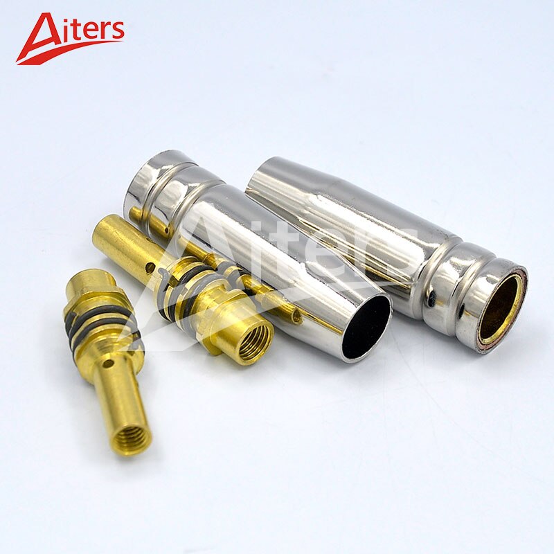 14PCS Kit MIG 15AK Welding torch Consumables 0.6mm 0.8mm 1.0mm 1.2mm Gas Nozzle Tip Holder of 15AK Welding Machine - KiwisLove