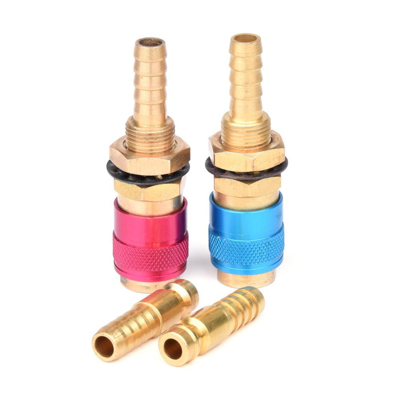 6mm 8mm 10mm Water Cooled Air Cooled Gas Water Adapter Quick Connector Fitting For MIG TIG Welding Torch Plug - KiwisLove