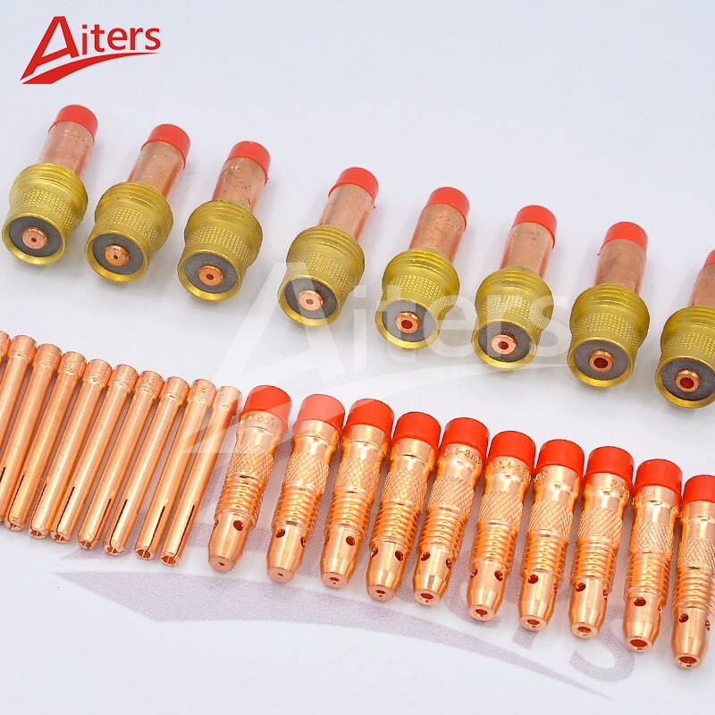 51PCS TIG Welding Torch kit for WP17/18/26 Accessories Ceramic Cup NozzleAlumina Ceramic Nozzle Cup and Collet Body - KiwisLove