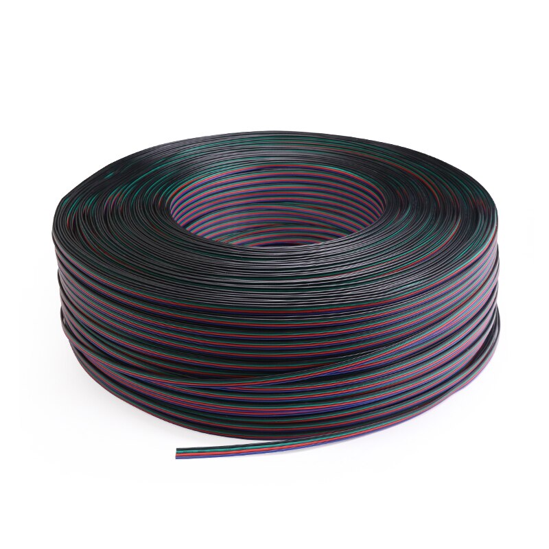 5M/10M Electrical Wire Cable  2/3/4/5/6 Pins18/20/22AWG Cable Connector Electric Wires For WS2812B RGB RGBW 5050 LED Strip Light - KiwisLove