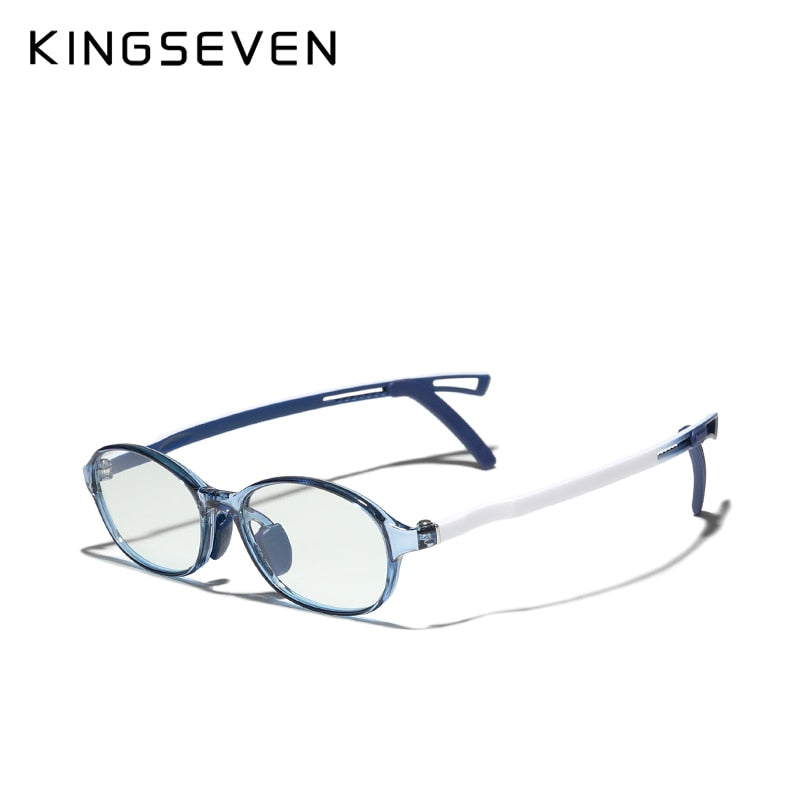 KINGSEVEN  Anti Blue Light Blocking Glasses For Children Kids Boy Girl Computer Gaming Glasses Blue Ray Glasses - KiwisLove