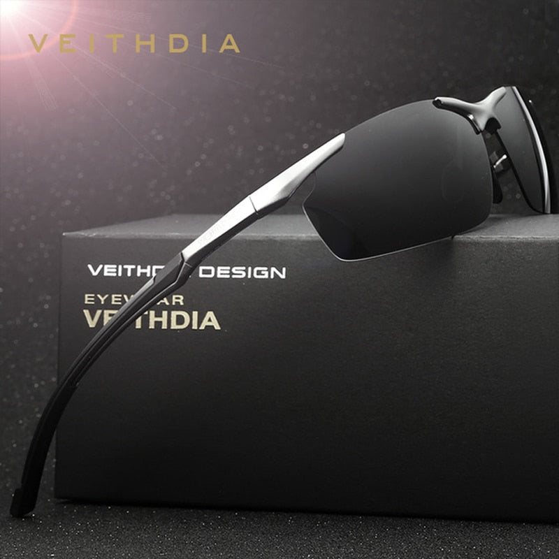 VEITHDIA Brand Designer Men's Sunglasses Aluminum Magnesium Polarized UV400 Sun Glasses Cycling Sports Male Outdoor Eyewear 6592 - KiwisLove