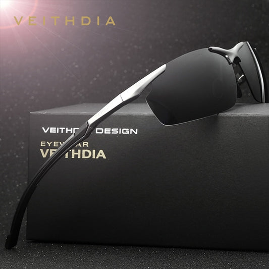 VEITHDIA Brand Designer Men's Sunglasses Aluminum Magnesium Polarized UV400 Sun Glasses Cycling Sports Male Outdoor Eyewear 6592 - KiwisLove
