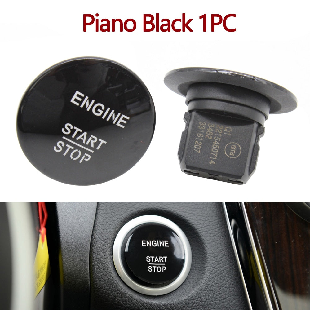 Engine Ignition One-Click Start Stop Button Keyless Push Switch For Mercedes BENZ W204 W164 W205 W212 W213 W221 2215450714 - KiwisLove
