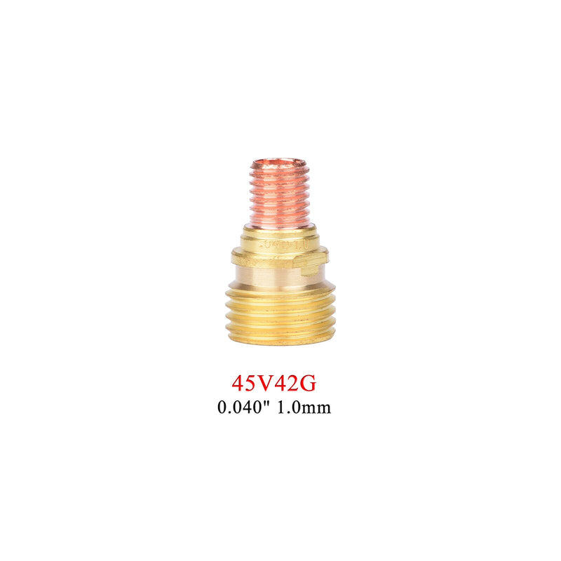 5/10Pcs 1.0/1.6/2.4/3.2mm TIG Gas Lens Collet Body 45V42G 45V43G 45V44G 45V45G For TIG WP9 20 25  High Temperature Glass Cup - KiwisLove