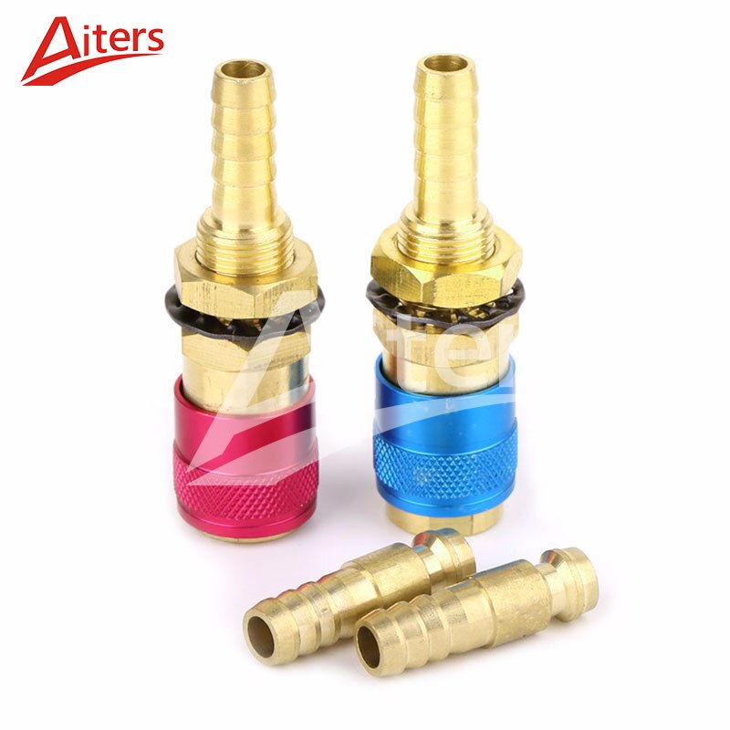 TIG 4PCS Water Cooled Gas Adapter Quick Connector Fitting For TIG Welding Torch or MIG Welding Torch Plug 6mm/8mm/10mm - KiwisLove