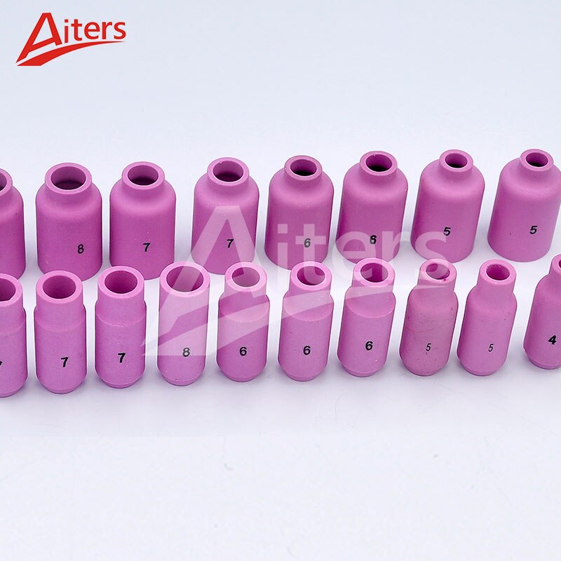 51PCS TIG Welding Torch kit for WP17/18/26 Accessories Ceramic Cup NozzleAlumina Ceramic Nozzle Cup and Collet Body - KiwisLove