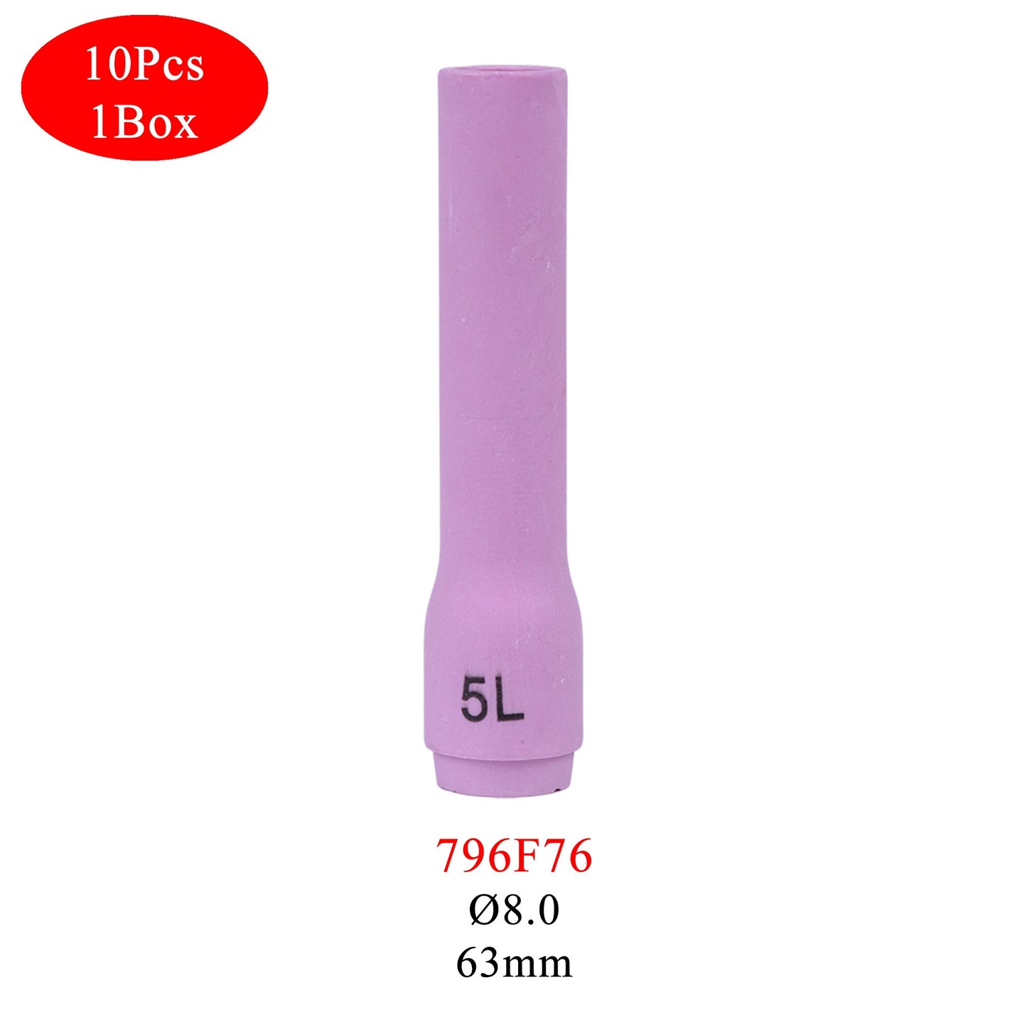 10PCs 48/63/89mm 796F70 796F71 796F72 796F73 796F74 796F75 796F76 796F77 796F79 Alumina Nozzles For TIG WP9/17/18/20/26 - KiwisLove