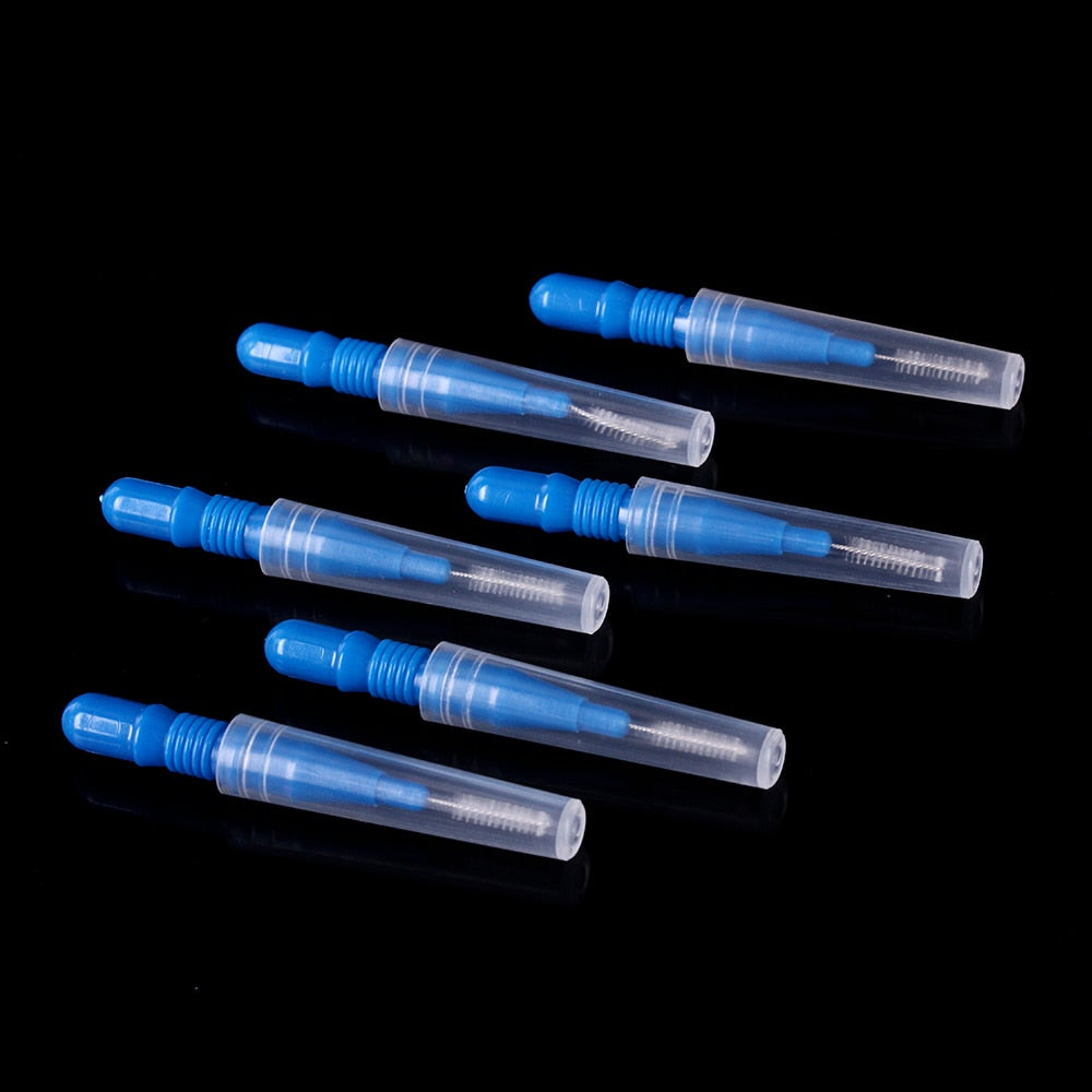 Azdent Interdental Brush Curved Interdental Brush Cleaning Tooth Socket For Orthodontics Use Head Dia.: 0.7CM - KiwisLove