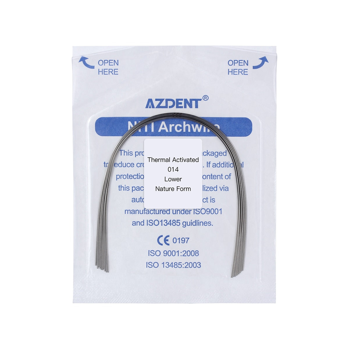 AZDENT 10 Pcs/Pack Dental Orthodontic Niti Thermal Activated Round Arch Wire Natural Form - KiwisLove