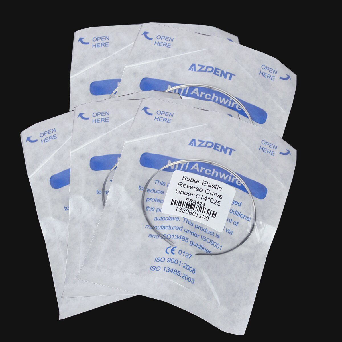 AZDENT Dental Super Elastic NITI Reverse Curve Arch Wires Normal Form Orthodontic Archwire - KiwisLove