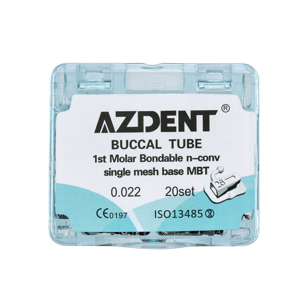 20sets=80pcs/Box Dental Buccal Tube Non-Convertible Bonding 1st/2nd Molar Split Welding Orthodontic Buccal Single Tube - KiwisLove