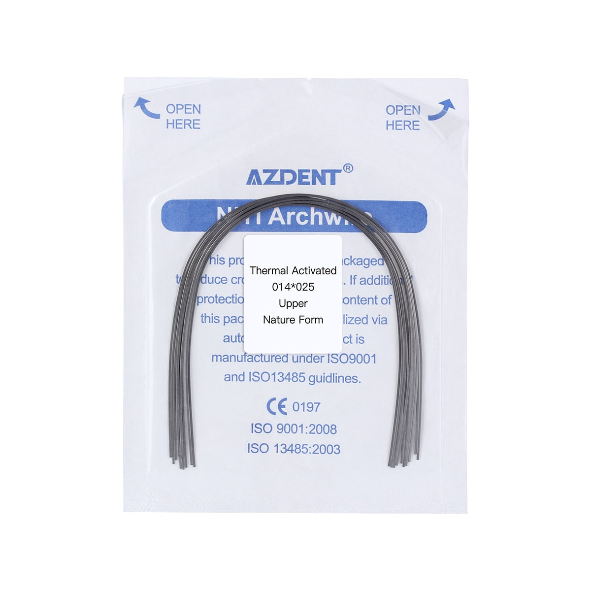 AZDENT 10 Pcs/Pack Dental Orthodontic Niti Thermal Activated Rectangular Arch Wire Natural Form - KiwisLove