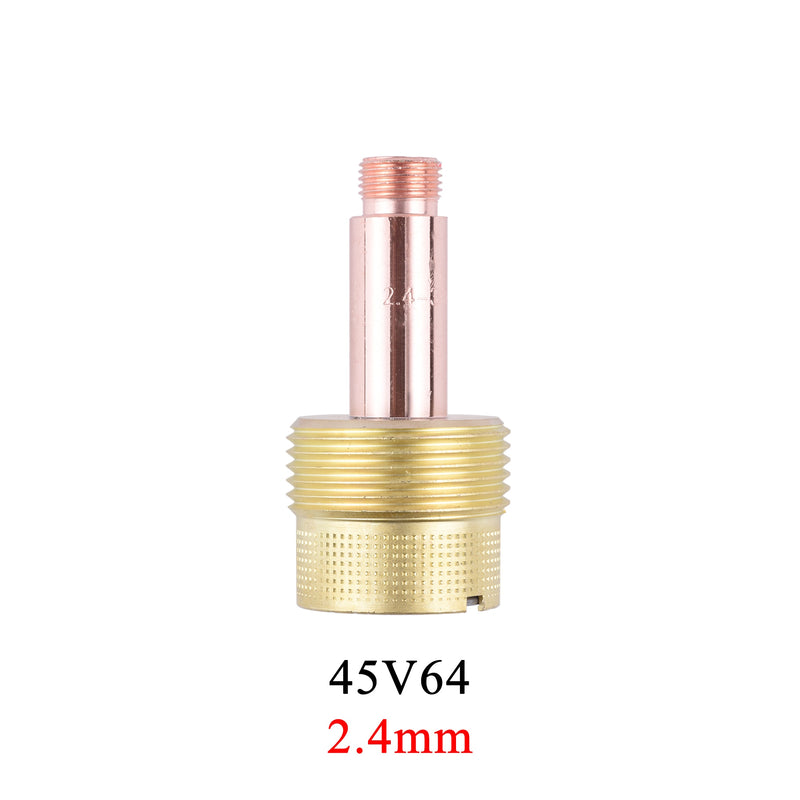 2/5Pcs 1.0/1.6/2.4/3.2/4.0mm Large Gas Lens Collet Body 45V0204 45V116 45V64 995795 45V63 For TIG WP17/18/26 Welding Torch Kit - KiwisLove