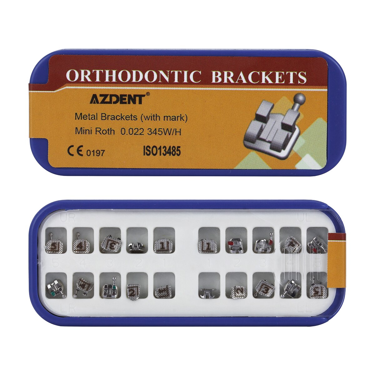 Azdent Mini MBT.022 3-4-5 Hooks Roth  Dental Orthodontic Brackets The Whole Casting Process - KiwisLove