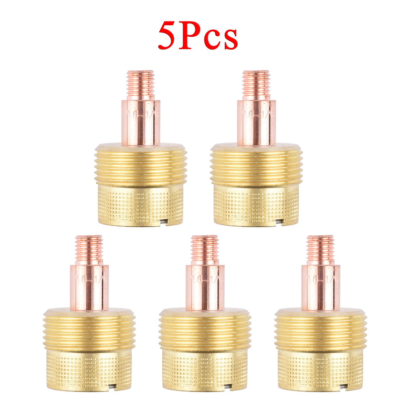 2/5Pcs 1.0/1.6/2.4/3.2mm Large Gas Lens Collet Body 45V0204S 45V116S 45V64S 995795S For TIG WP9/20/25 Welding Torch Accessories - KiwisLove