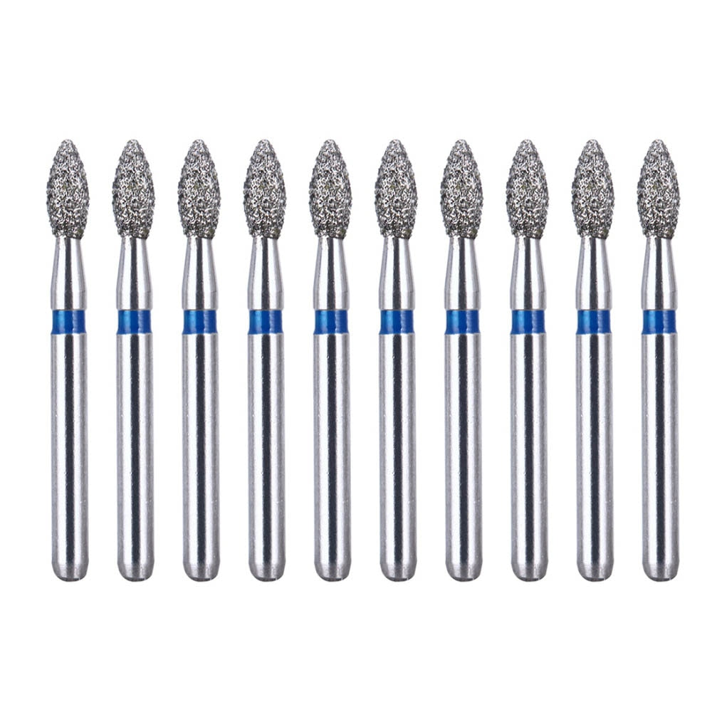 10pcs /2boxes AZDENT Dental Diamond Burs Drills Two Layer Diamond for High Speed Handpiece Dia.1.6mm - KiwisLove