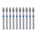 10pcs /2boxes AZDENT Dental Diamond Burs Drills Two Layer Diamond for High Speed Handpiece Dia.1.6mm - KiwisLove