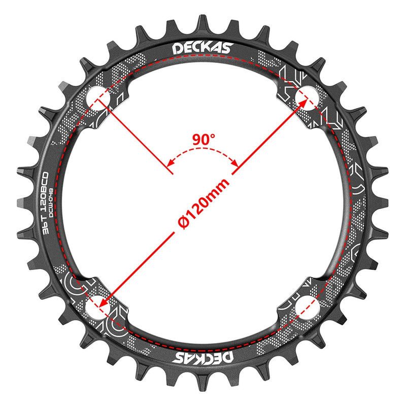 DECKAS 120BCD Mountain Bicycle Crank Chainwheel  BCD 120mm - KiwisLove