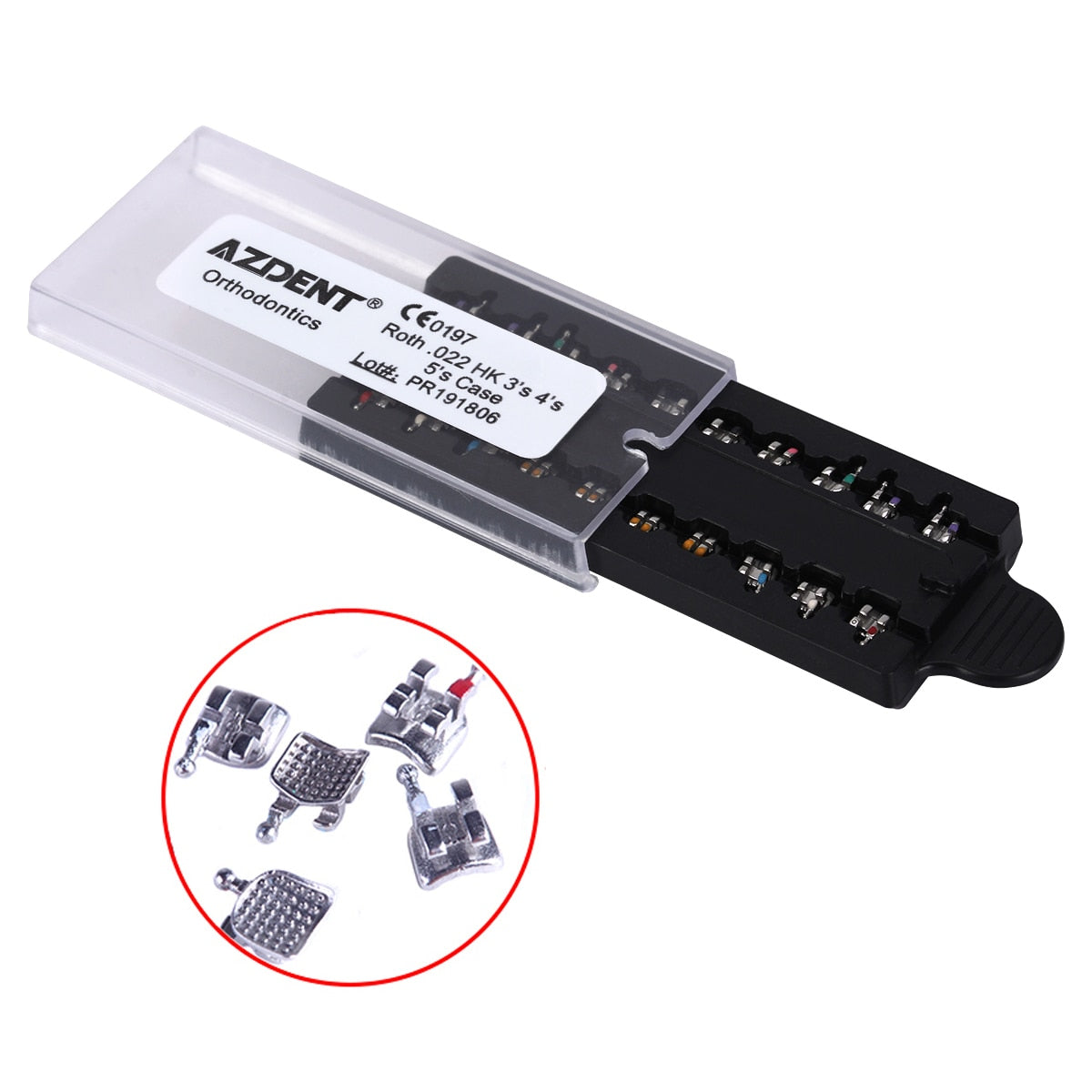 1pack  Azdent Dental Orthodontic Bracket Mini Roth MBT 022 018 Hooks345 - KiwisLove