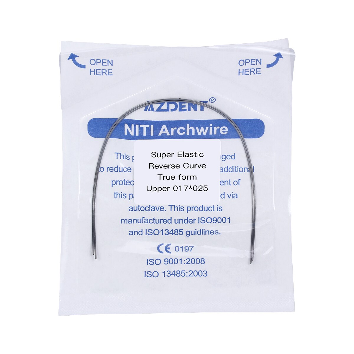 2PCS/PACK Dental Super Elastic NITI Reverse Curve Rectangular Arch Wires Orthodontic Archwire Lower/Upper - KiwisLove
