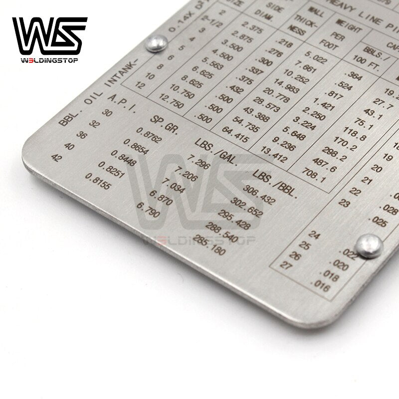 Pipe pit welding gauge gage Test Ulnar Weld Pipeline Concave Inspection ruler measuring tools - KiwisLove