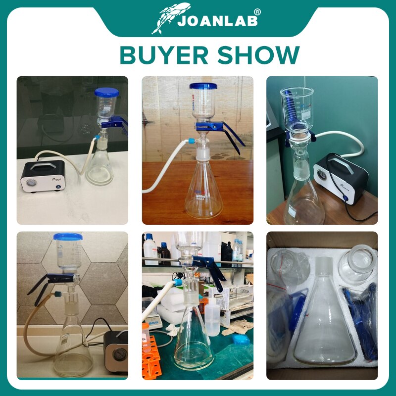 JOANLAB Official Store 1000ml Vacuum Filter Apparatus Laboratory Equipment Glass Filter Sand Core Liquid Solvent Membrane Filter - KiwisLove