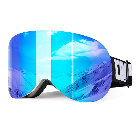 COPOZZ Ski Googles Snowboard Ski Glasses Men Women Anti-fog Cylindrical Snow Ski Goggles UV Protection Winter Sports Gafas Ski - KiwisLove