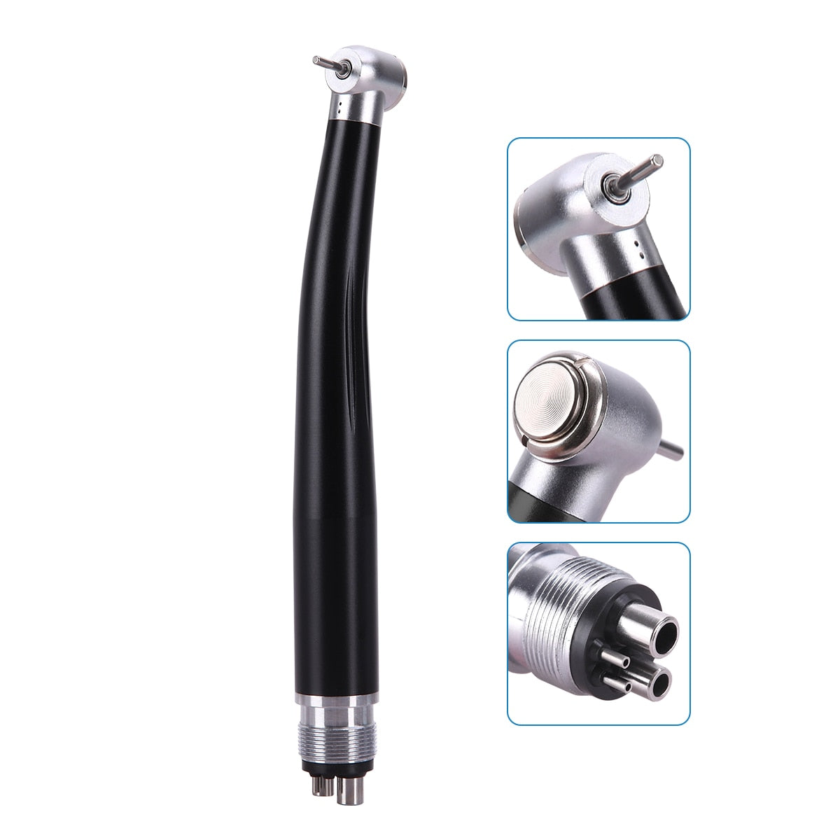 Dental High Speed Air Turbine Standard Head Push Button Single Water Spray 2/4 Hole Color Handpiece Autoclavable - KiwisLove