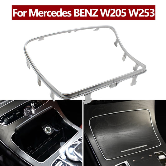 Car Water Cup Holder Strip Plating Ashtray Trim Ring For Mercedes Benz W205 W253 C Class C200 250 300 400 GLC GLC200 300 - KiwisLove