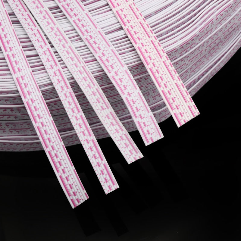 UL2468 26AWG Electron Wiring 6 7 8 9 10 12 Pins Extended Power Connect Cable PVC Insulated Copper Line Red White Multiple Cores - KiwisLove