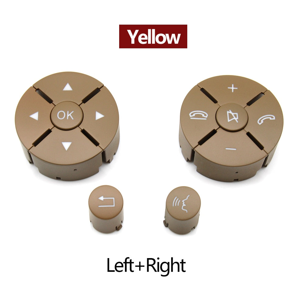 Left Right Car Steering Wheel Switch Control Button Trim Cover Repair Kit For Mercedes Benz C Class W204 GLK X204 E Class W212 - KiwisLove