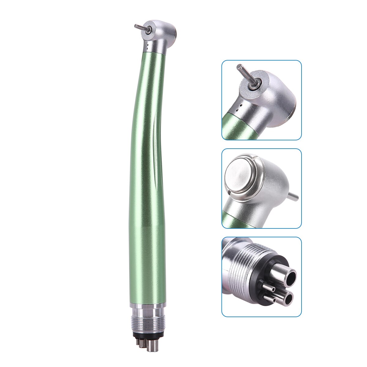 2/4Holes Dental High Speed Handpiece Push Button Standard Head Air Turbine Single Water Spring Rotor/Cartridge - KiwisLove