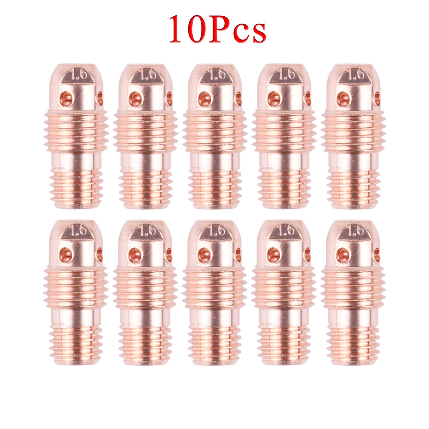 5/10Pcs 1.0/1.6/2.4/3.2mm TIG Collet Bodies 13N26 13N27 13N28 13N29 For TIG WP9 20 25 Welding Torch Accessories - KiwisLove